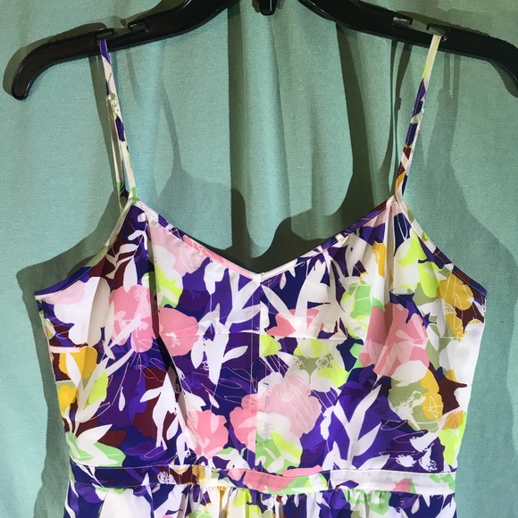 J. Crew | Purple Floral Dress - Picture 2 of 8